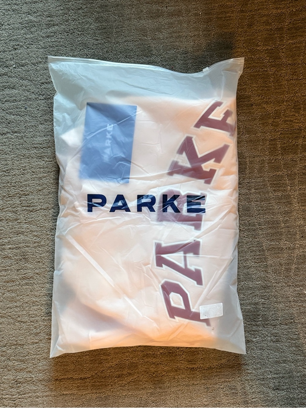 NWT PARKE Valentine's Varsity Mockneck - Peony + Crimson / L/XL - Picture 2 of 2